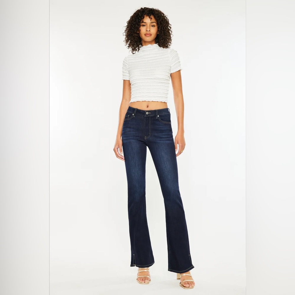 Kancan Constance Essentials High Rise Bootcut Jeans Dark Wash Size 7/27